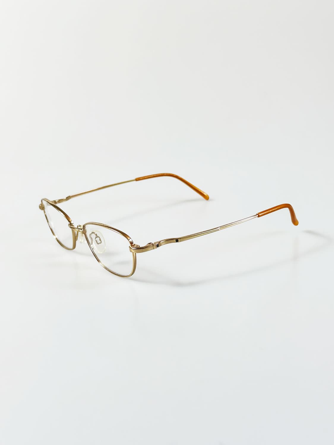 90s JODPHUR 골드 메탈 슬림 스퀘어 빈티지 안경 상품이미지3