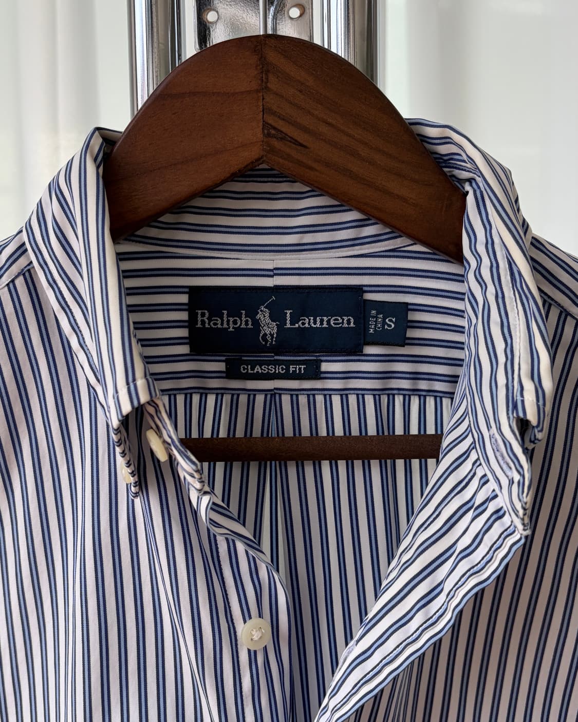 [S-M]폴로 랄프로렌 클래식핏 스트라이프 포플린 셔츠 상품이미지8
