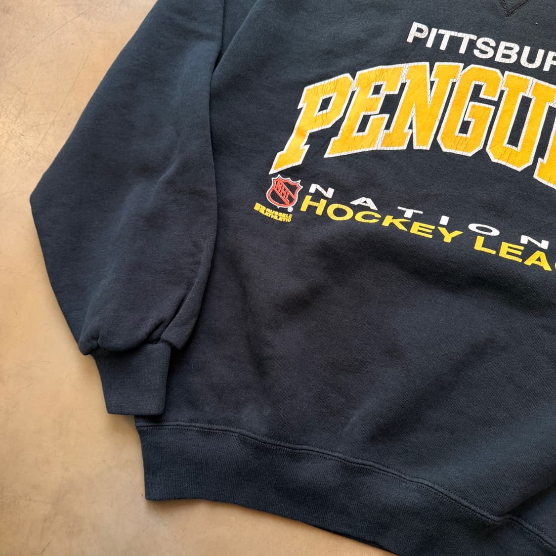 90'S USA 러셀 스웻셔츠 하키 펭귄스  상품이미지2