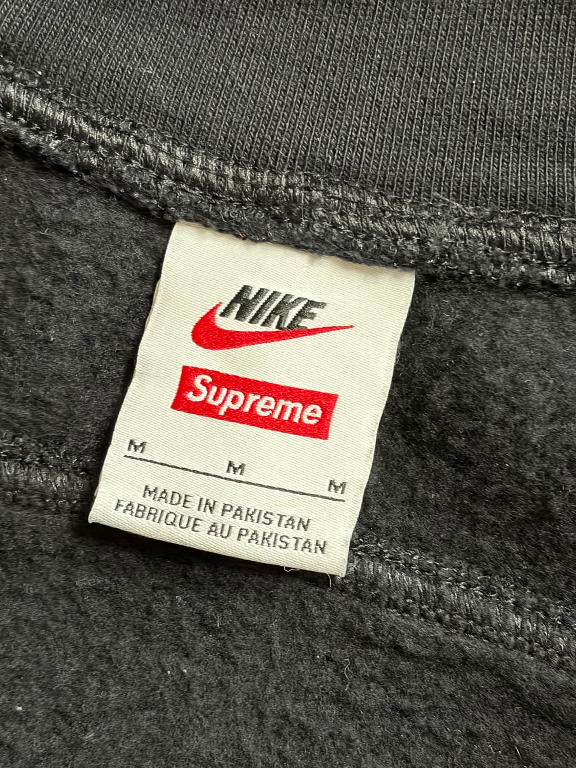 *네고 가능* 슈프림 x 나이키 집업 후드 스웨트셔츠 블랙 25ss 상품이미지5