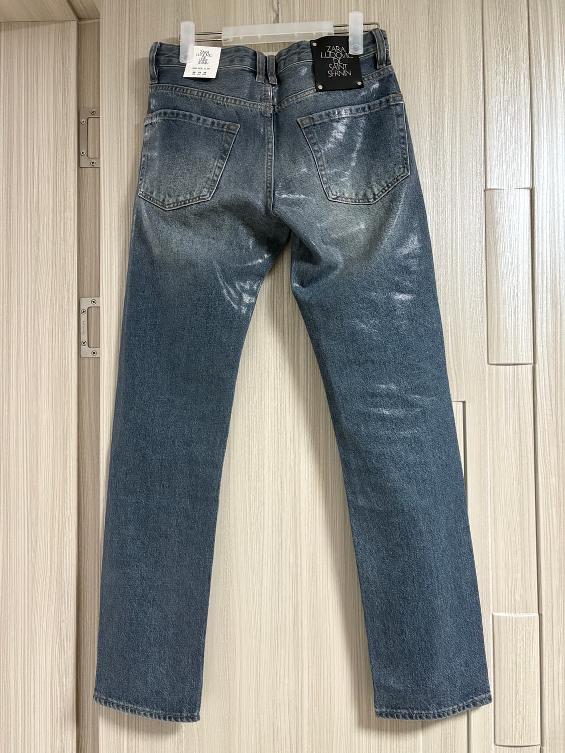 ZARA X LUDOVIC DE SAINT SERNIN 블루 왁스 코팅진 상품이미지2