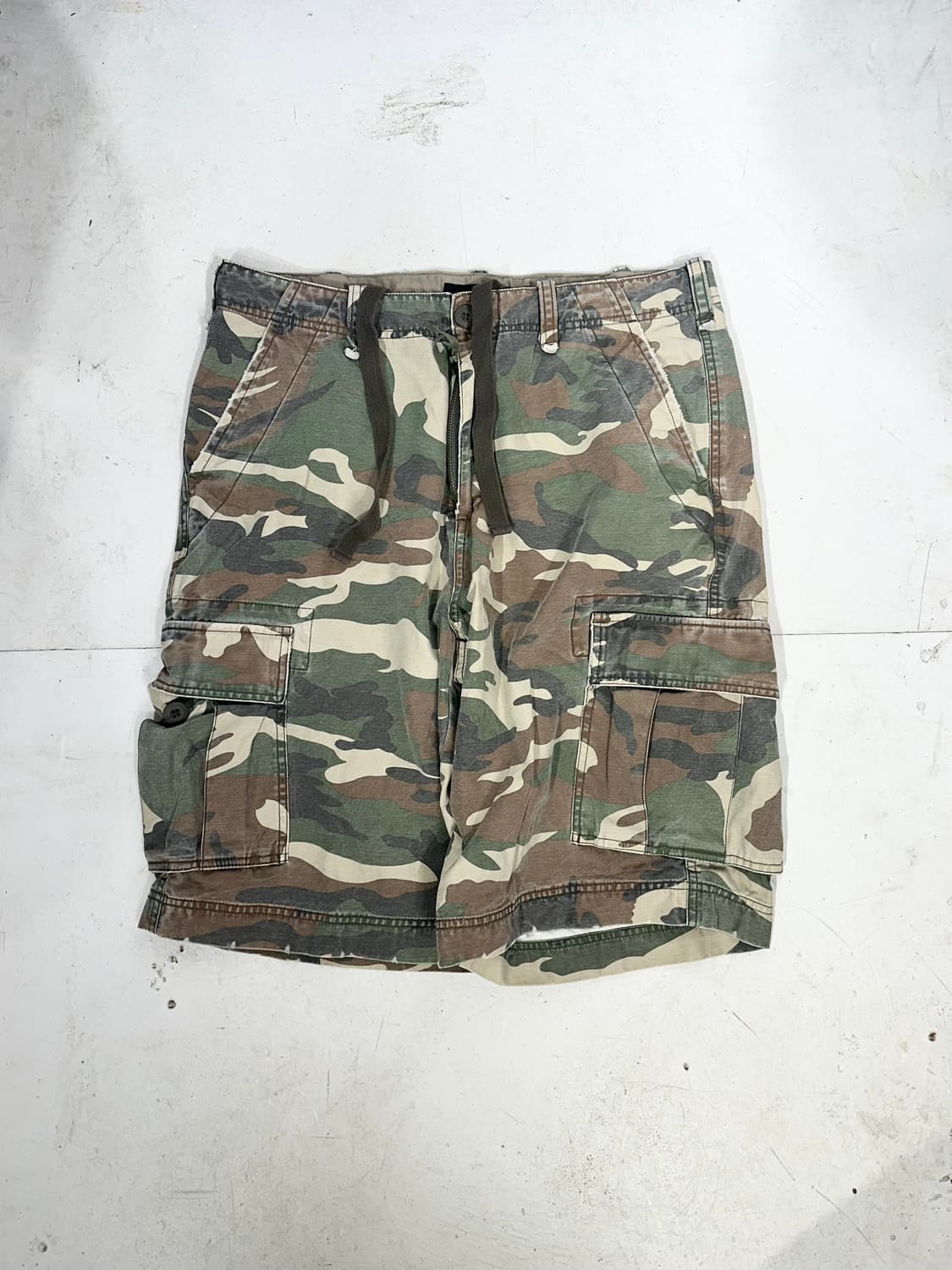 빈티지 calvin 밀리터리 카모 버뮤다 하프 팬츠 카고 반바지 XL 상품이미지4