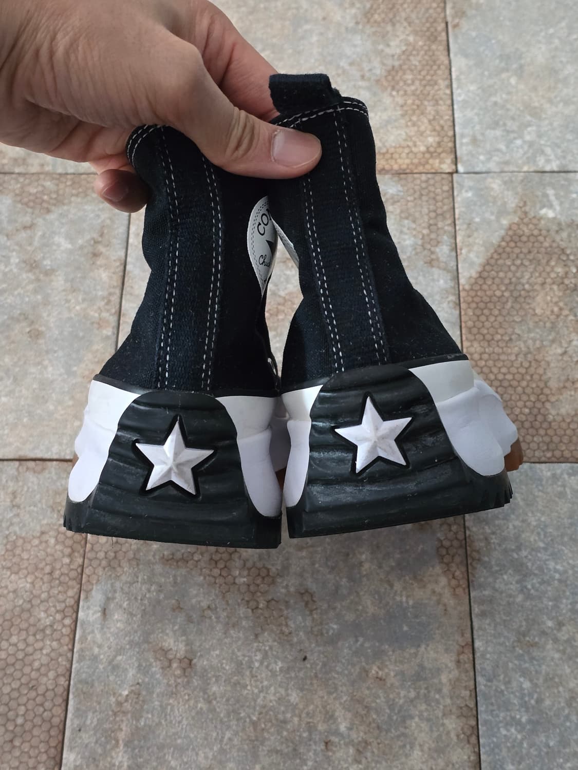 (240)컨버스 런스타 하이크 하이 검흰 상품이미지9