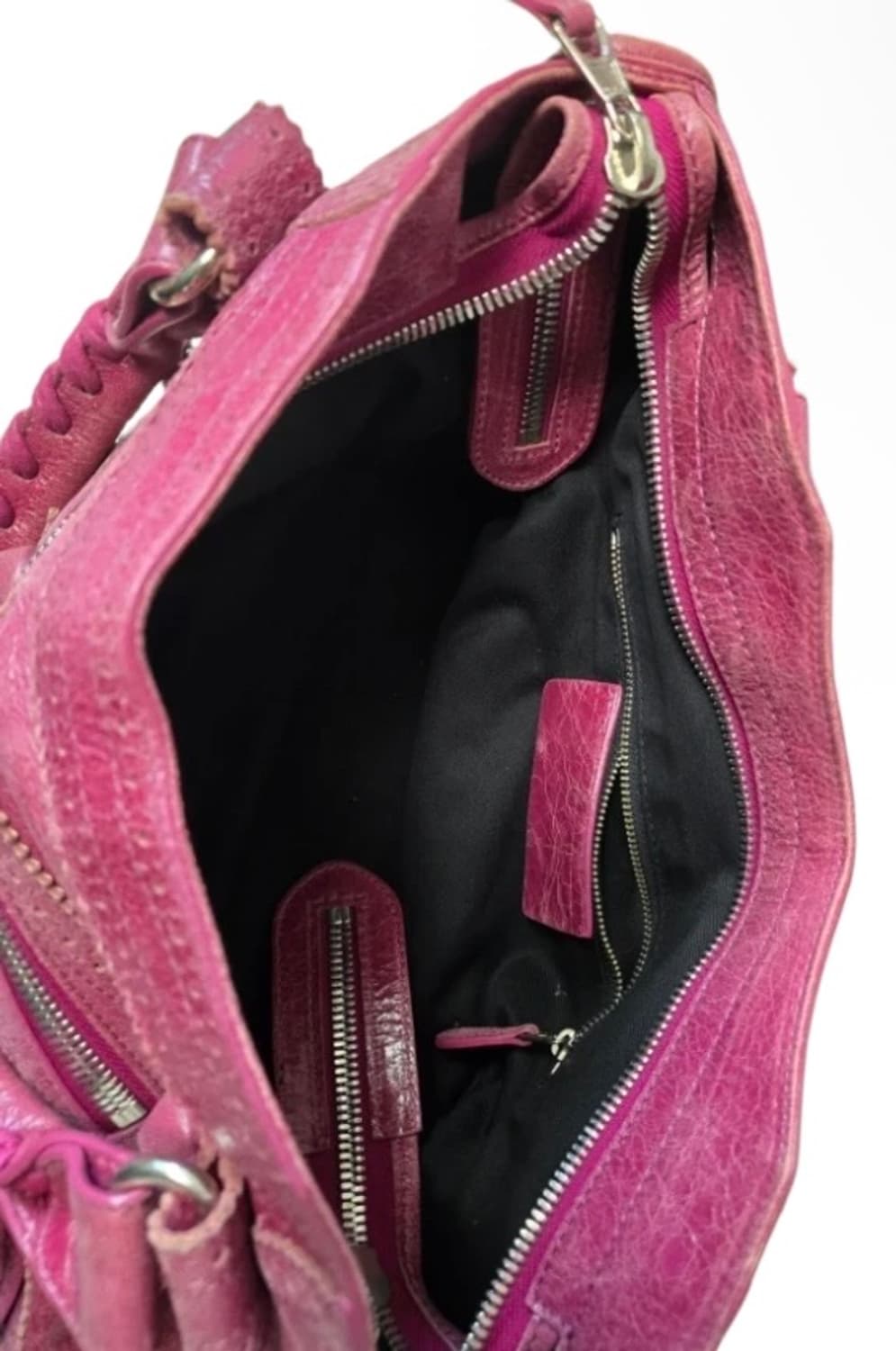 빈티지 모터백 핑크 토트백 상품이미지3