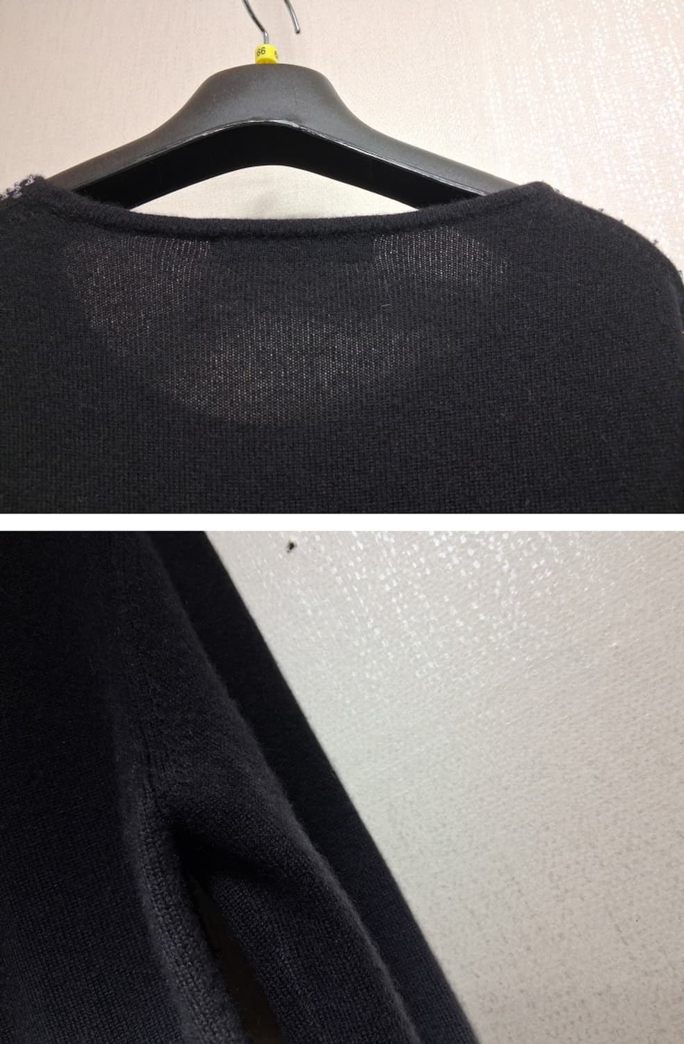 일본빈티지 CLUBBY TIME 100%캐시미어니트 비즈장식 그라데이션칼 상품이미지6