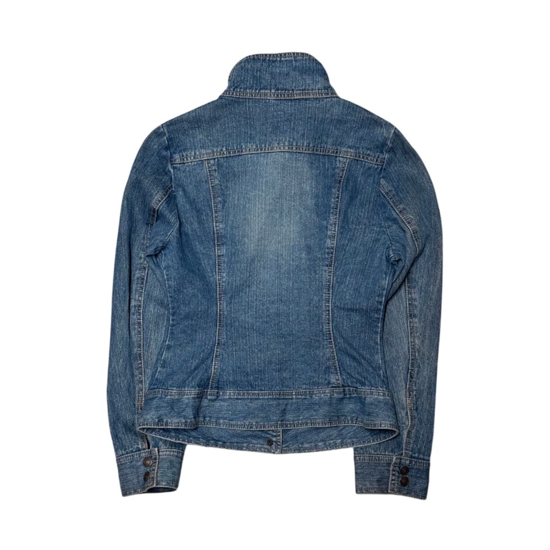 JPN 하이넥 허리라인 데님자켓 상품이미지2