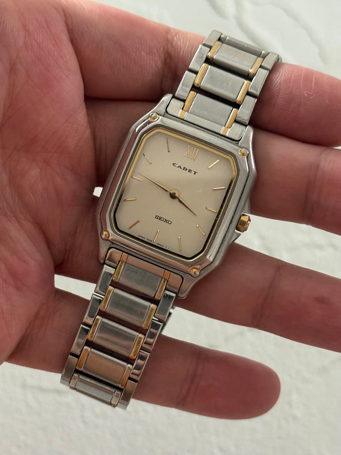 Seiko 세이코 Cadet 스퀘어 콤비 상품이미지3
