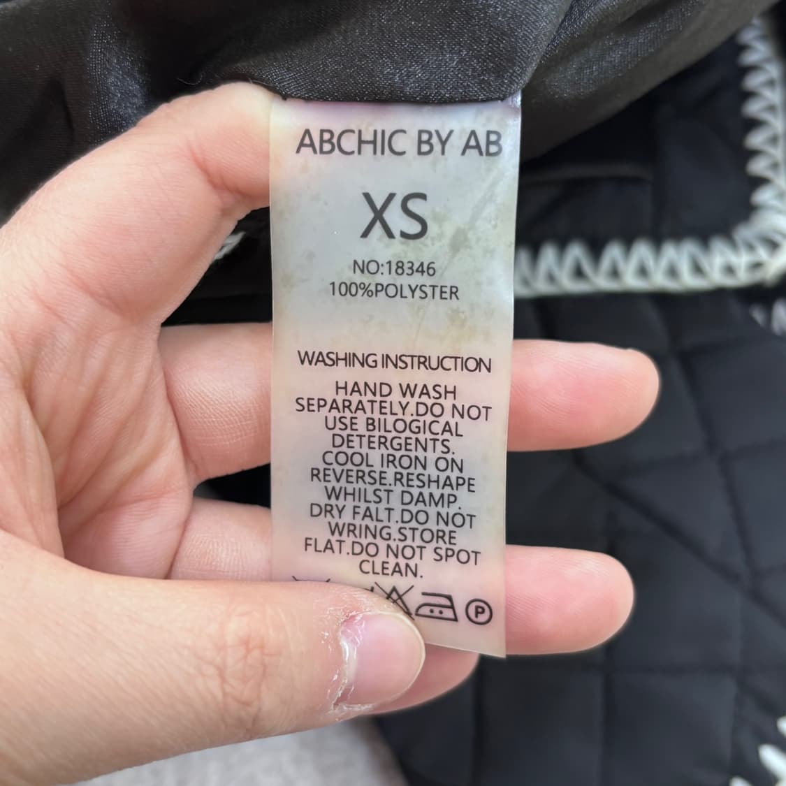 XS ABCHIC BY AB 퀄팅 자켓 0407E1 상품이미지4