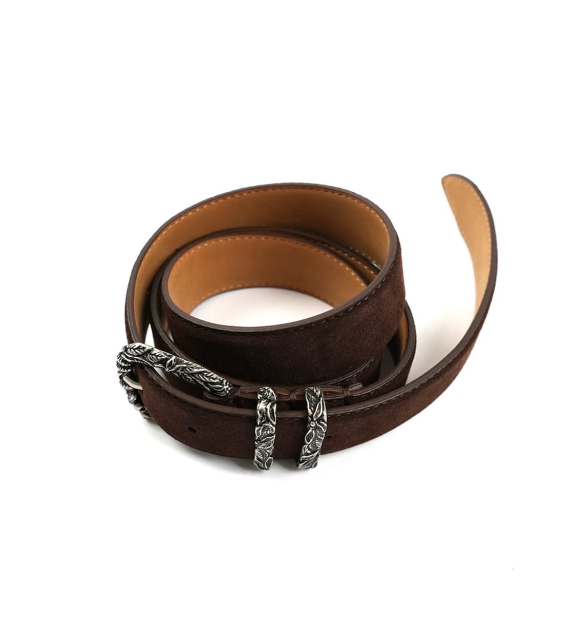 [파프롬왓] 스웨이드 벨트 브라운 상품이미지1
