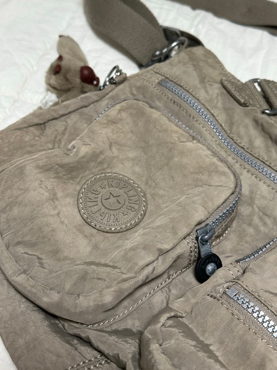 Y2K 키플링 감성 크로스백 숄더백 브라운카키 상품이미지3