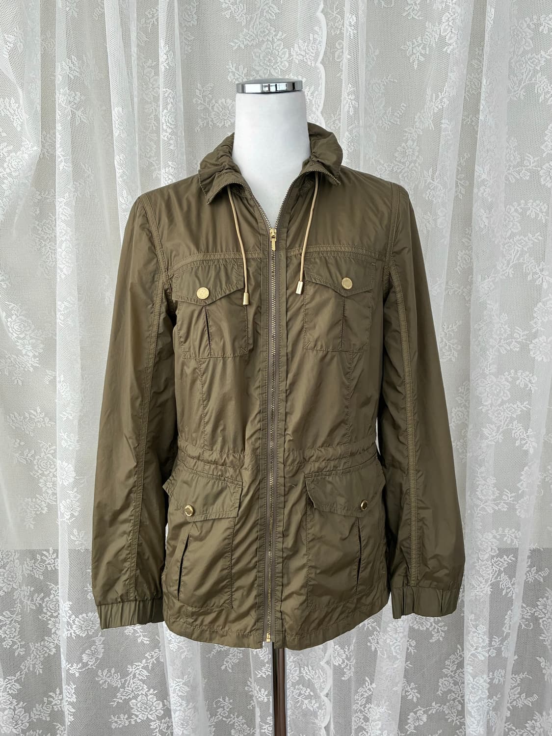 S) 토리버치 바람막이 야상 자켓 카키 상품이미지1