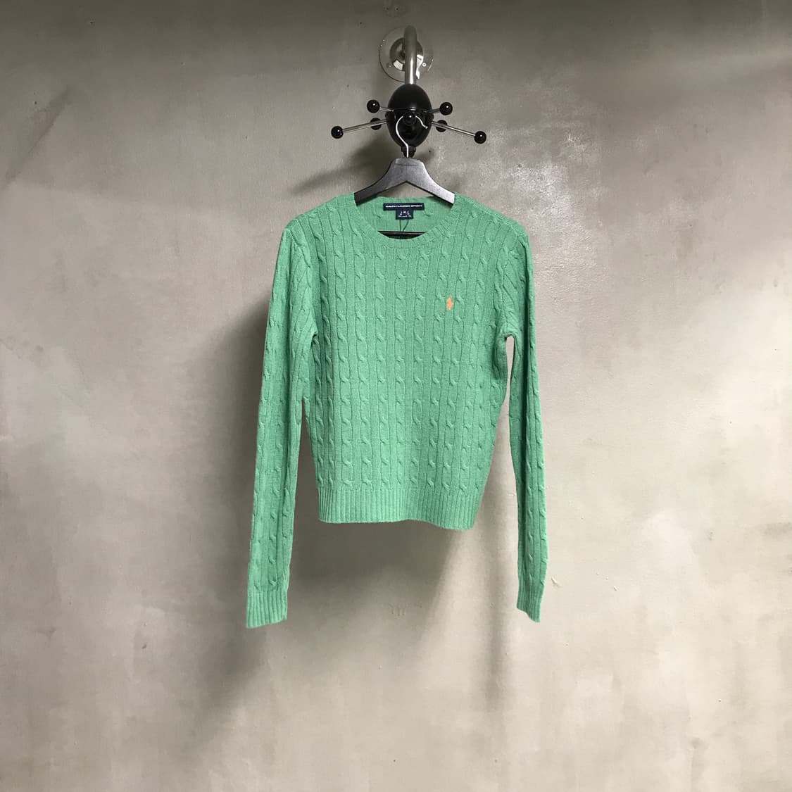 폴로 랄프로렌 케이블 니트 그린 M(W) 상품이미지1