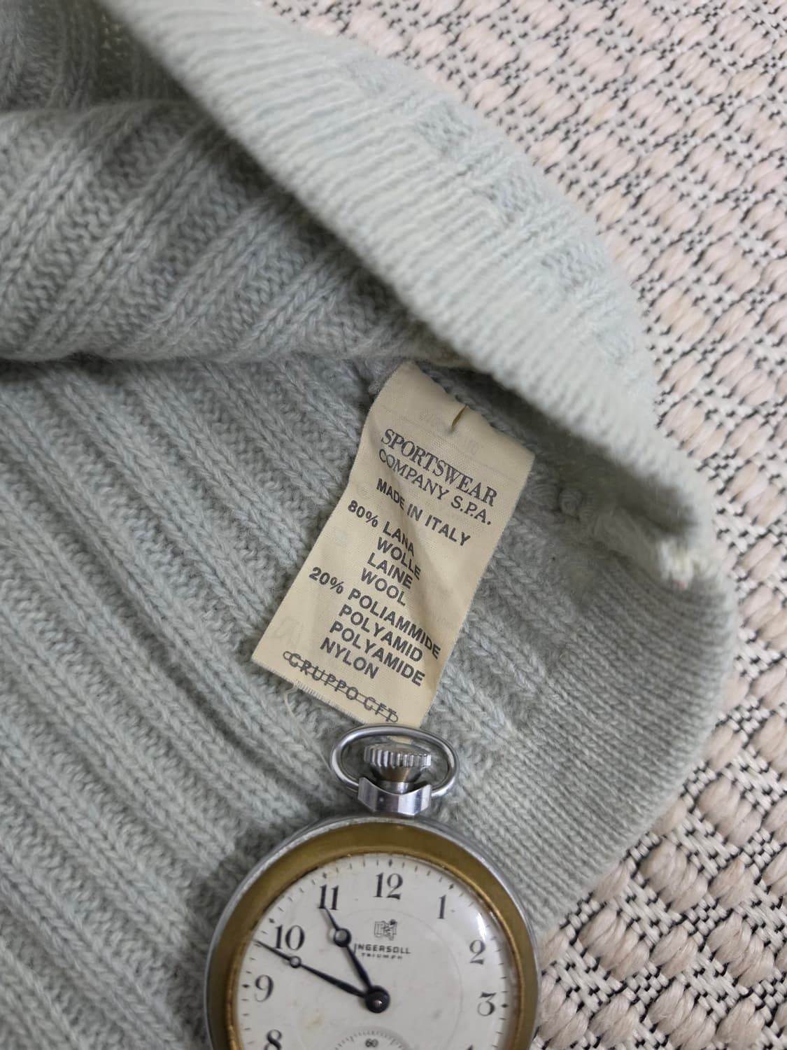 92/93 스톤 아일랜드 그린 엣지 민트, 울 오버사이즈 니트 상품이미지10