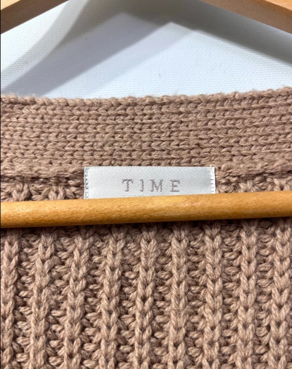 타임 TIME 니트 가디건 브라운 95 상품이미지4