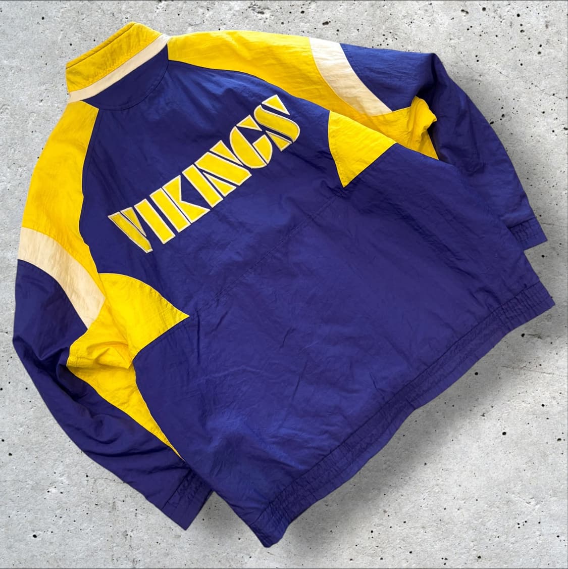[L] 90s APEX NFL 바이킹스 누빔 바람막이 자켓 D796 상품이미지2