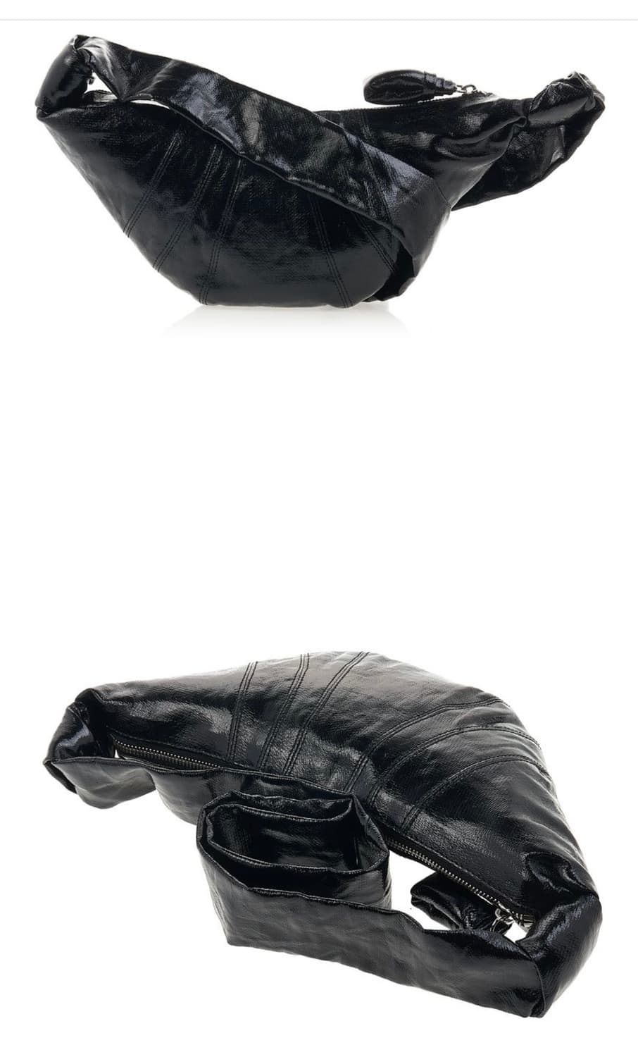 르메르 크루아상 스몰 코티드린넨 블랙 상품이미지5