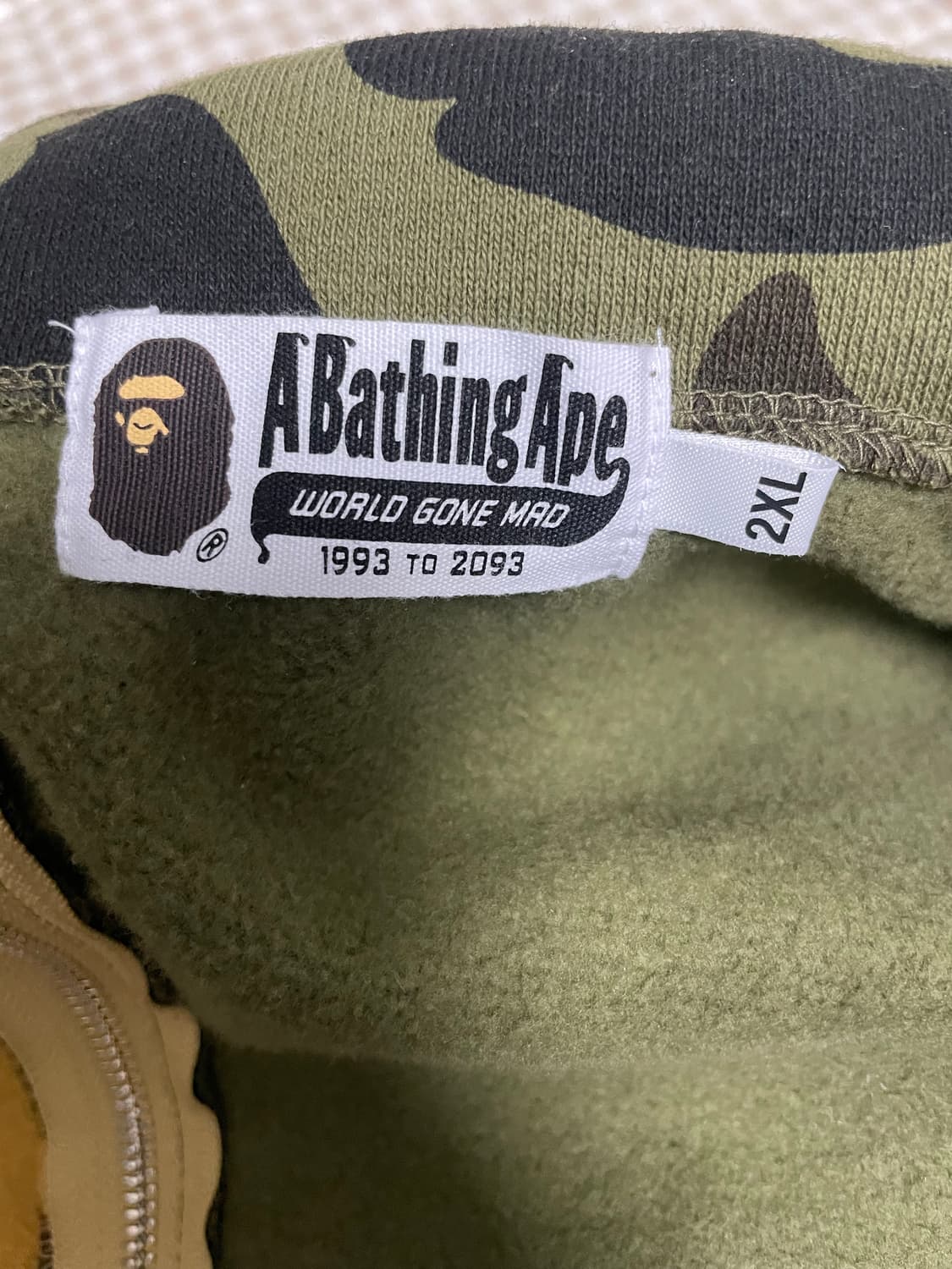 베이프 퍼스트 카모 반반 2XL  상품이미지5