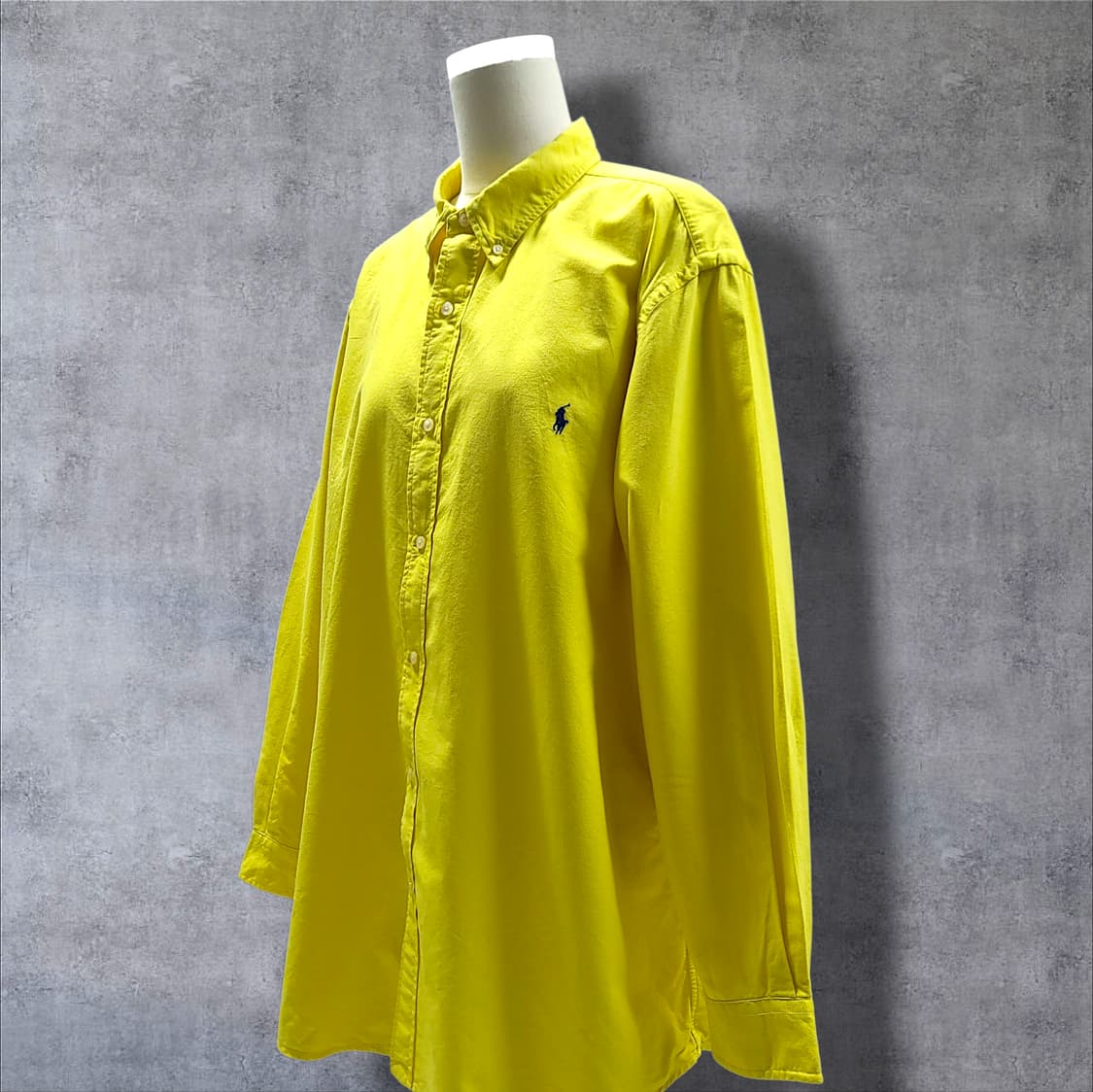 [2XL] 폴로 레모나옐로우 클래식 핏 코튼 긴팔셔츠 상품이미지3