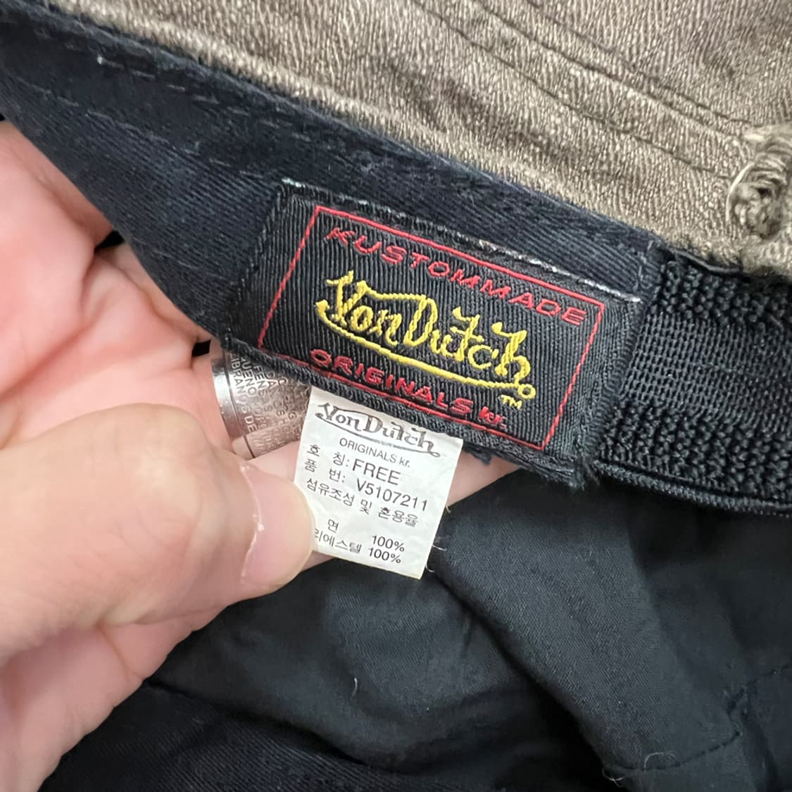 본더치 빈티지 워싱 군모 모자 상품이미지4
