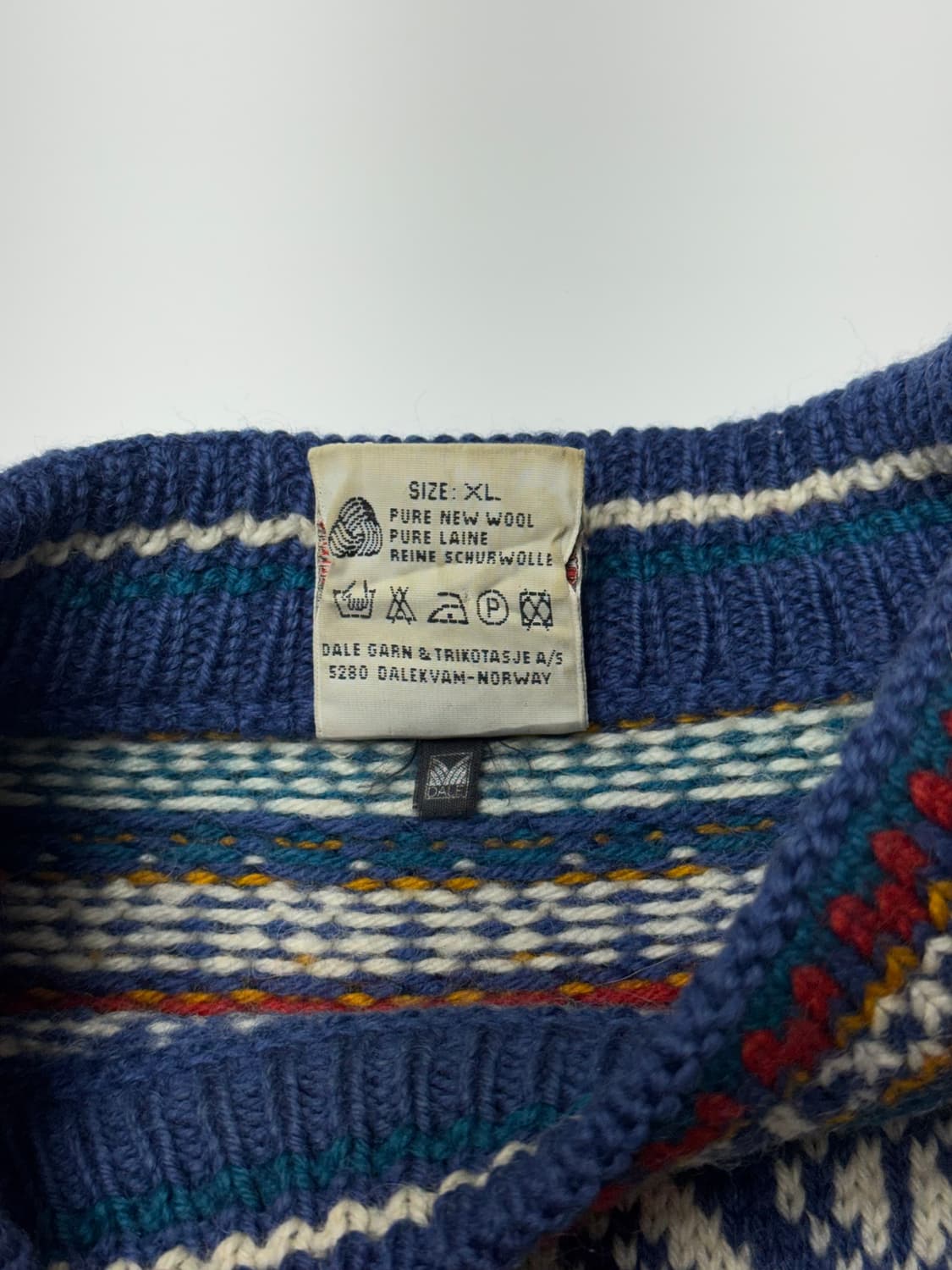 데일오브노르웨이 100% WOOL 니트 XL 상품이미지5