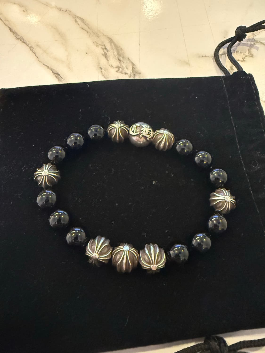 크롬하츠 10MM 8볼 비즈팔찌 상품이미지1