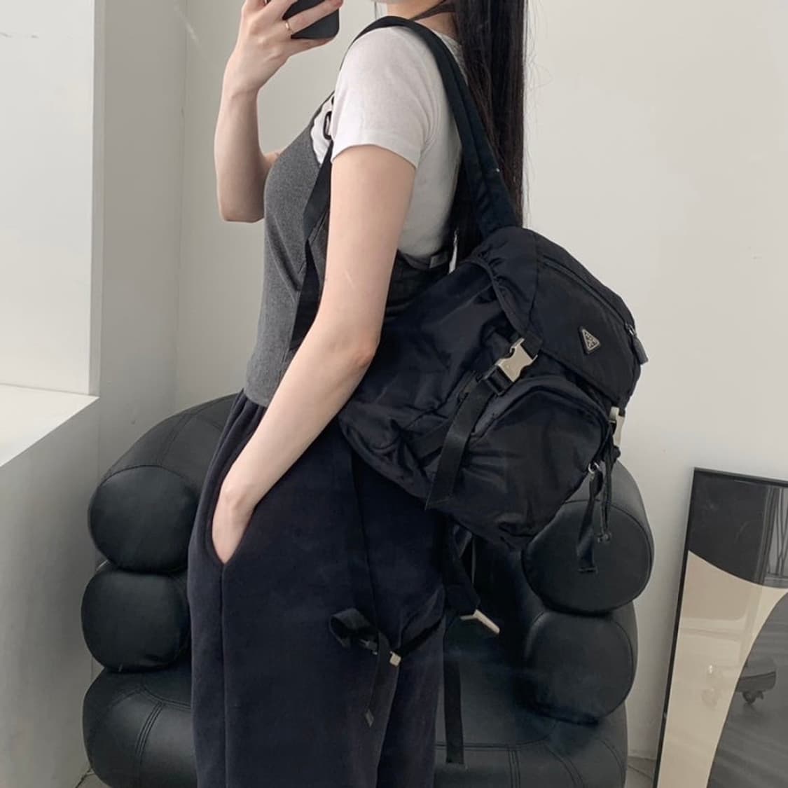 프라다 리나일론 백팩 상품이미지2