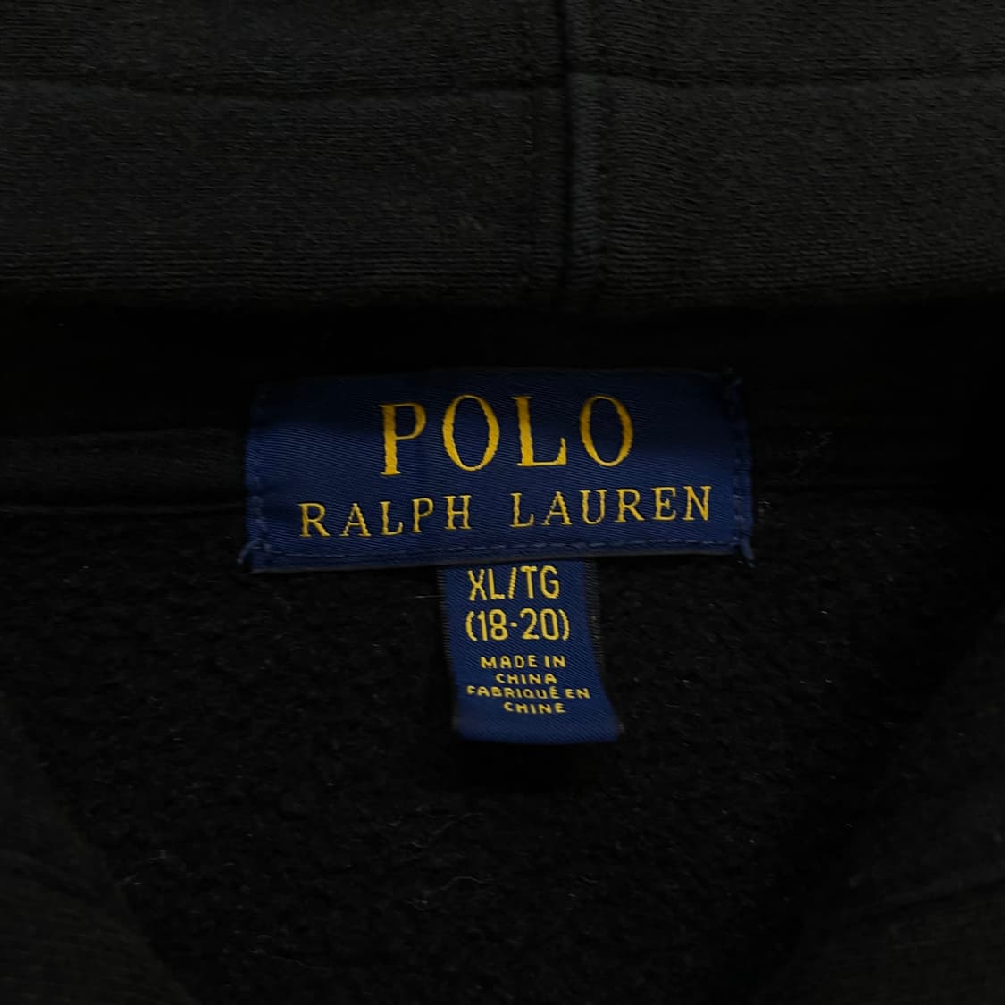 폴로 랄프로렌 포니 로고 후드집업 블랙 상품이미지4