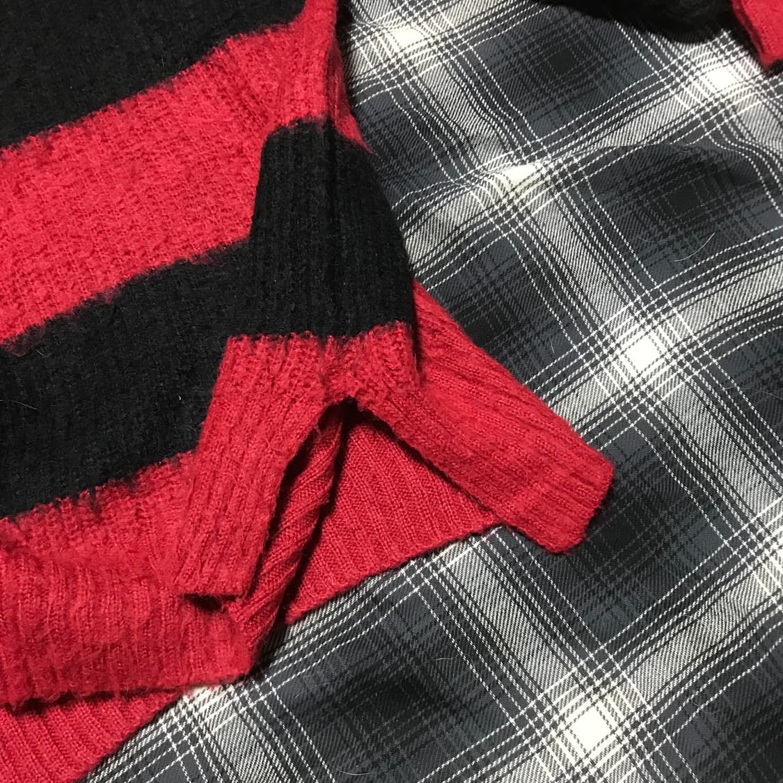 재팬 빈티지 단가라 니트 커트 코베인 바이브 상품이미지5