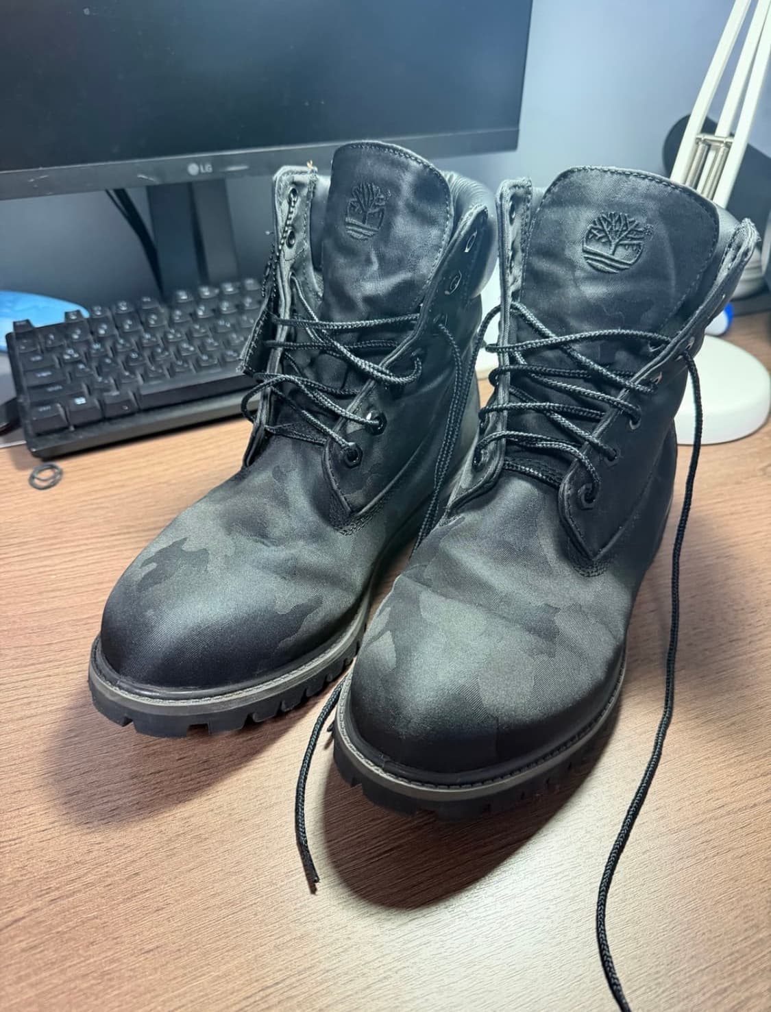 팀버랜드 프리미엄 6인치 자카드 블랙 카모 부츠 270 상품이미지1