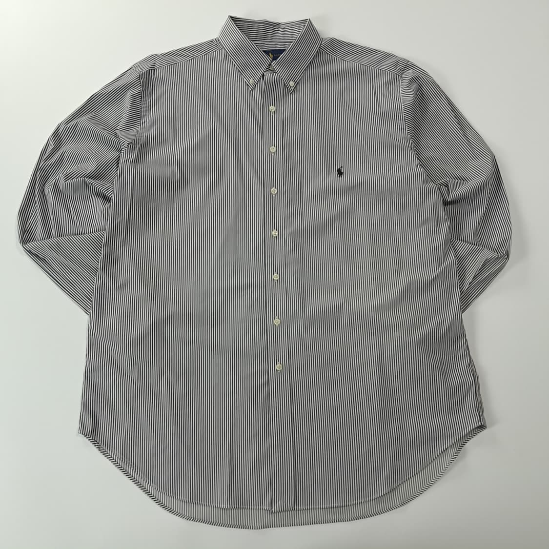 CK290 XLT 폴로 엘라스틴 스트라이프 차콜그레이 셔츠 남방 상품이미지1