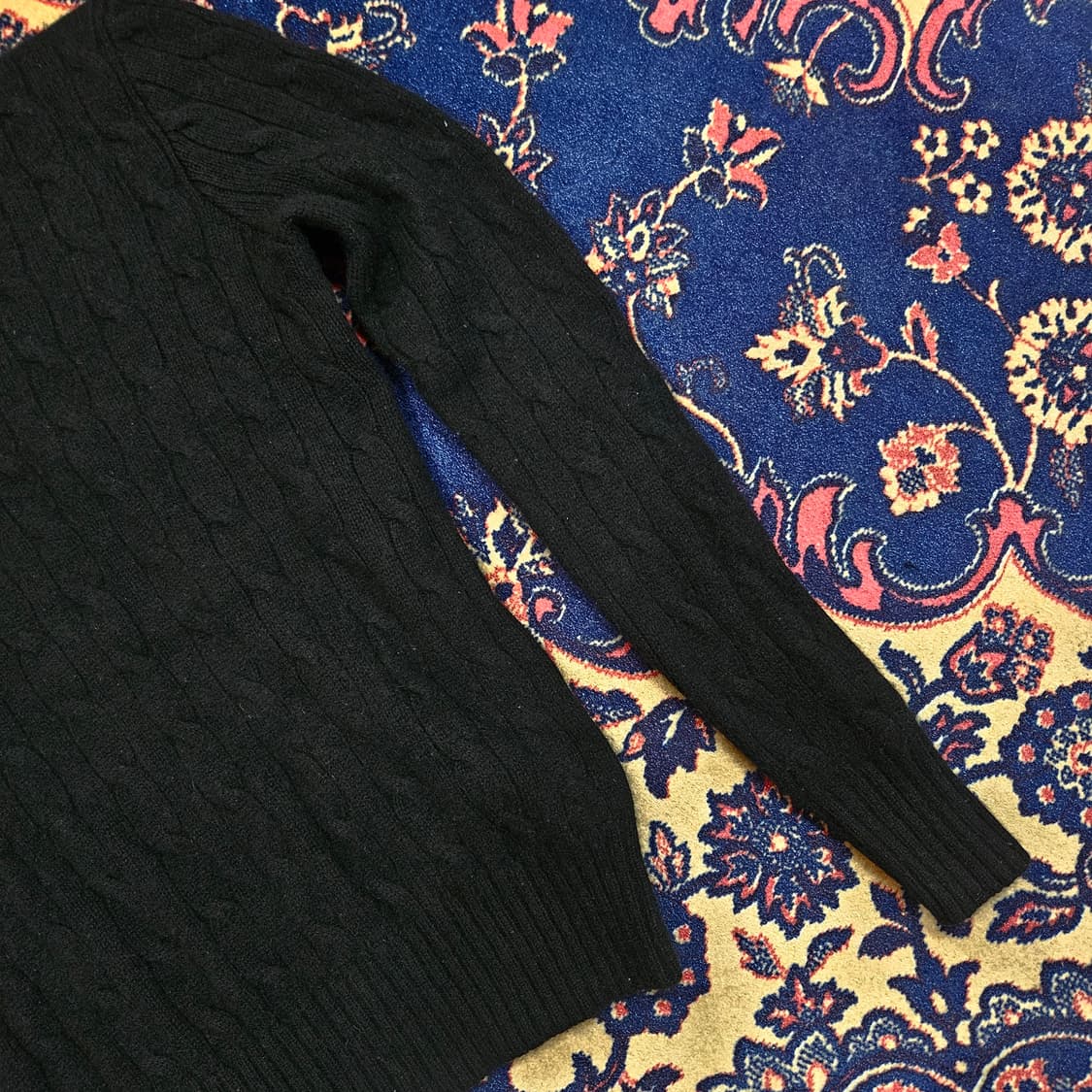 랄프로렌 캐시미어100 꽈베기 꽉붙핏 니트 스웨터 상품이미지2