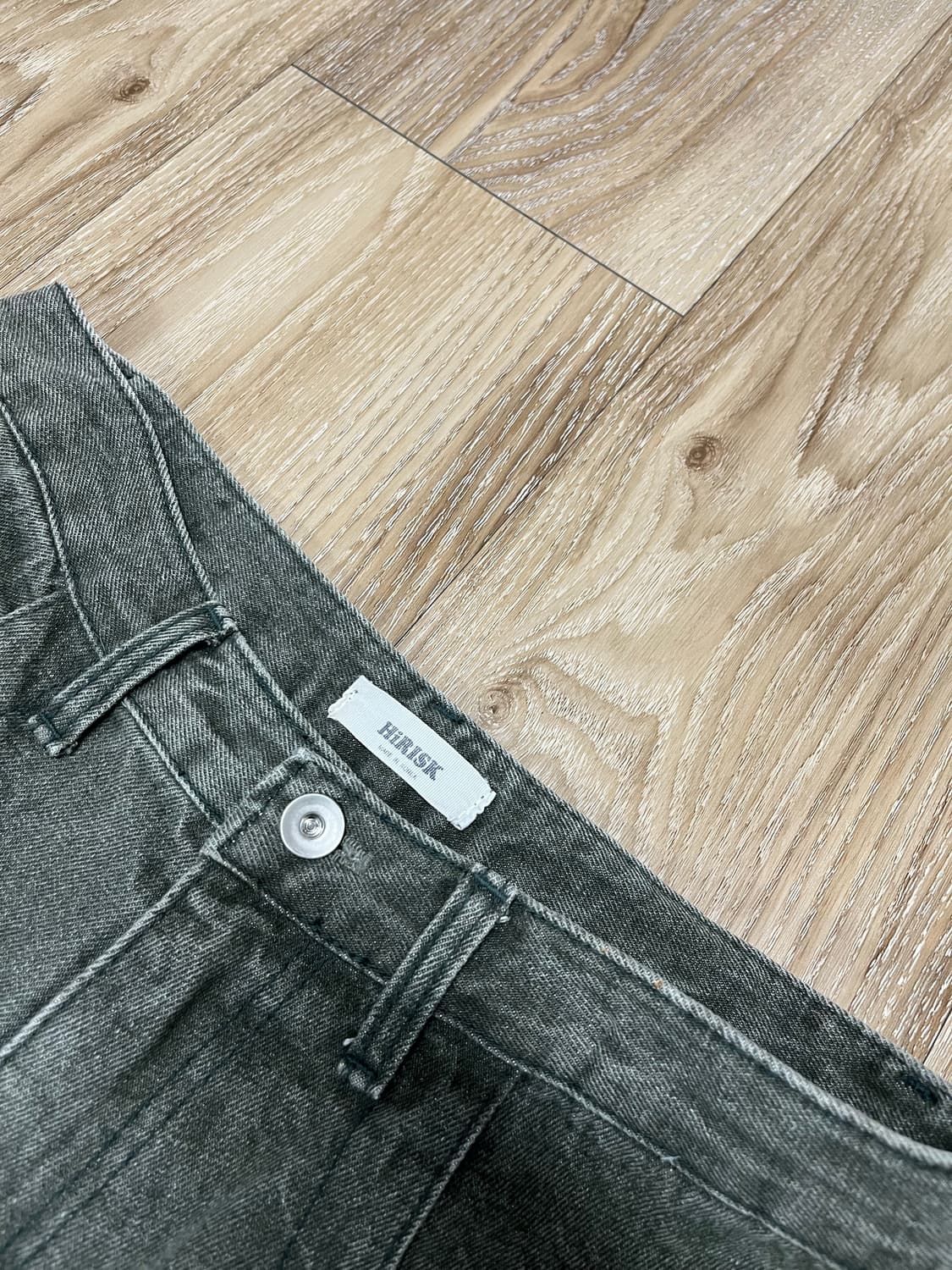 Hirisk 카키 와이드 청바지 29 상품이미지4