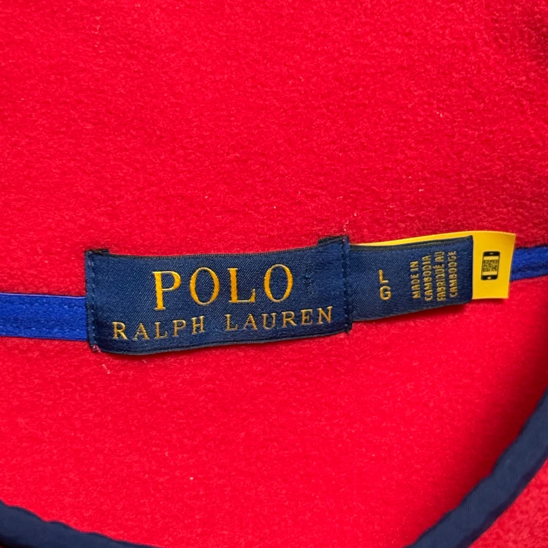 L 폴로랄프로렌 원포켓 빈집업 후리스 상품이미지4