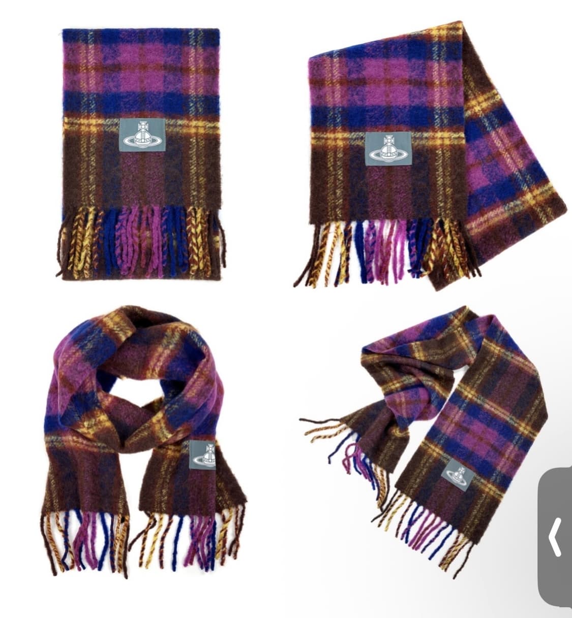 비비안웨스트우드 알파카모헤어울체크 머플러남여공용 상품이미지10