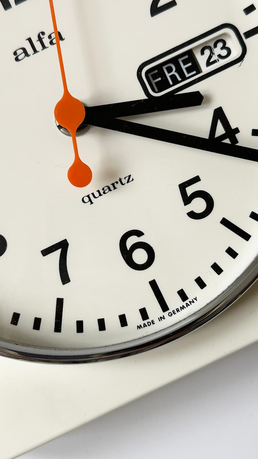 Vintage alfa haller wall clock─cream 상품이미지5