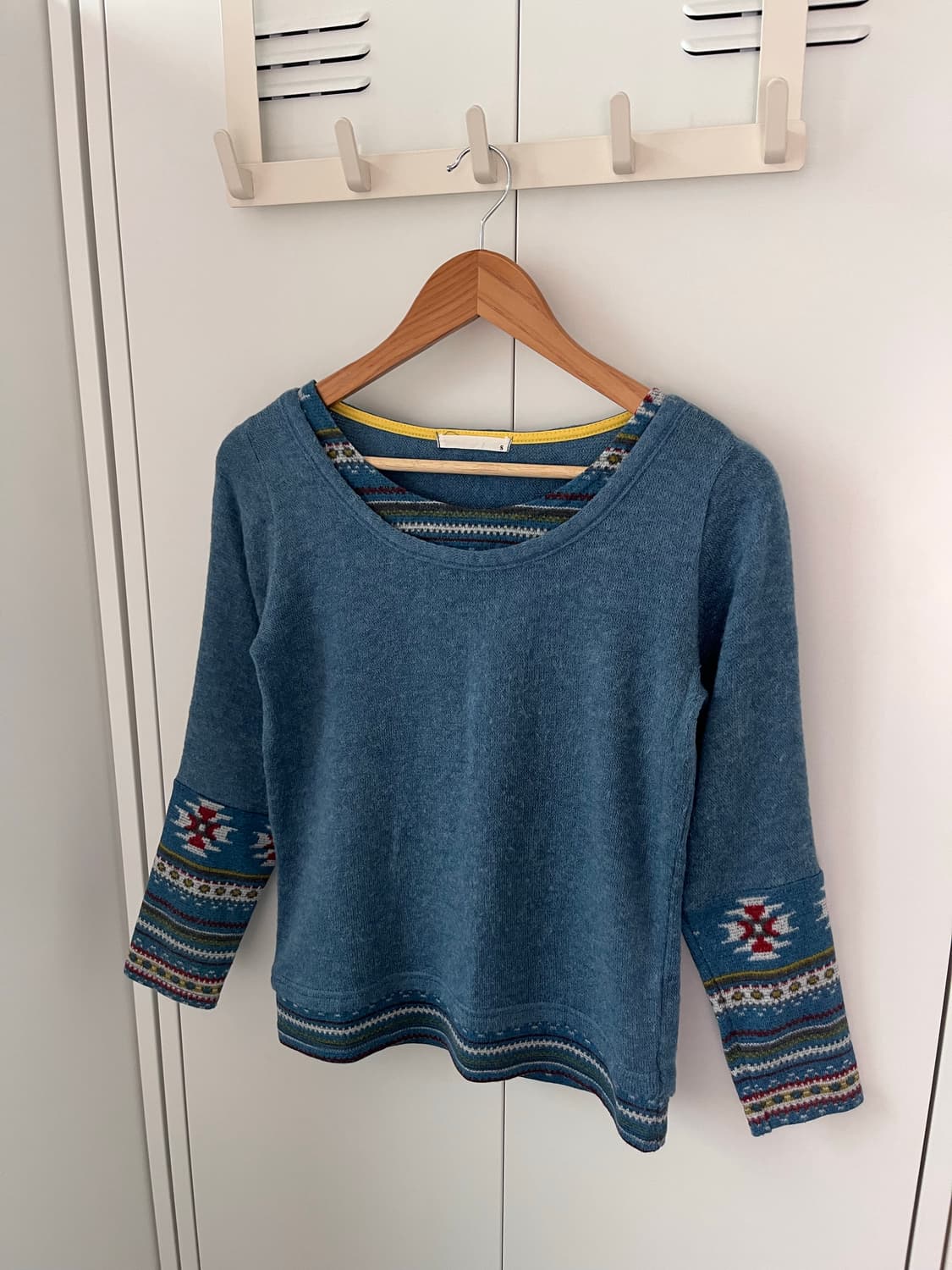 Vintage 하구미 패턴 레이어드 롱 슬리브 상품이미지9