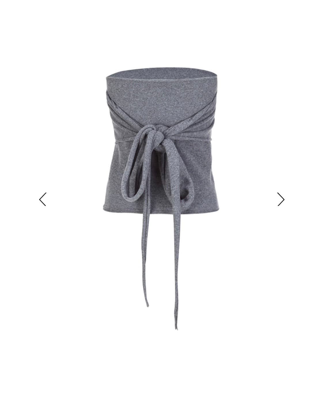르셉템버 CASHMERE BLEND KNIT TUBE TOP(그레이) 상품이미지7