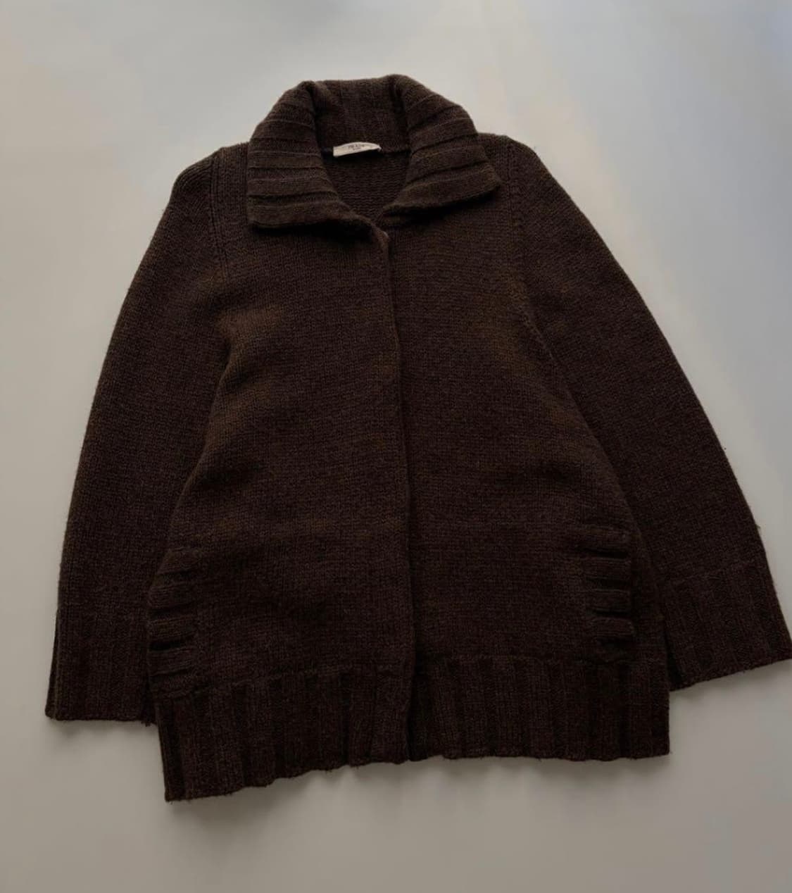 Prada camel knit jacket 상품이미지2