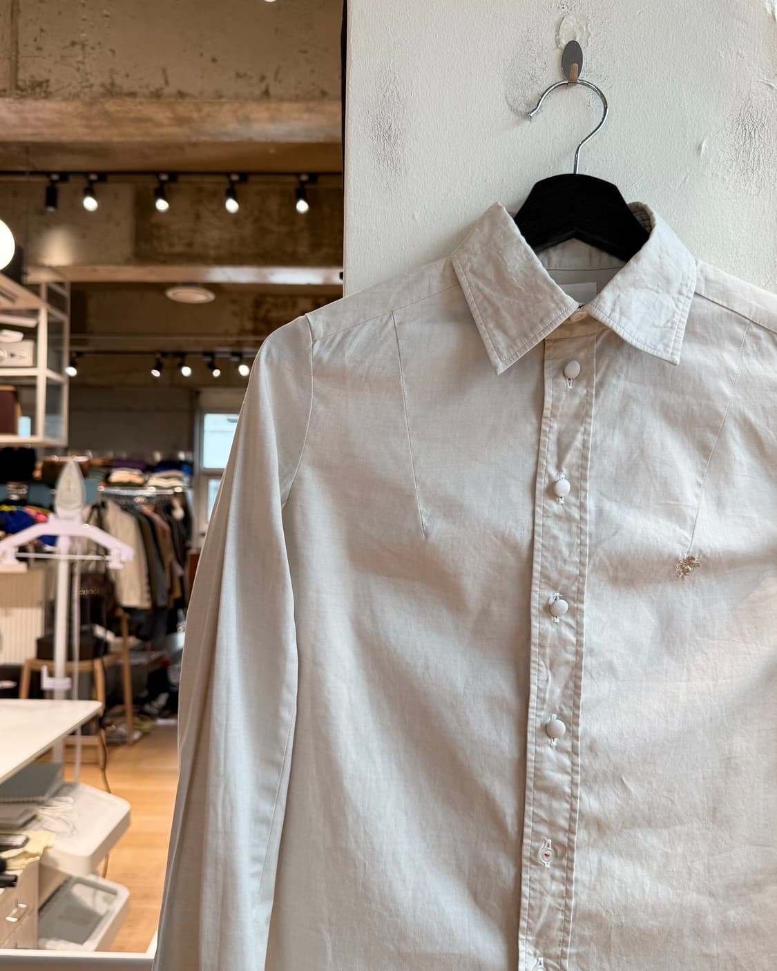 넘버 나인 베이지 코튼 셔츠  상품이미지3