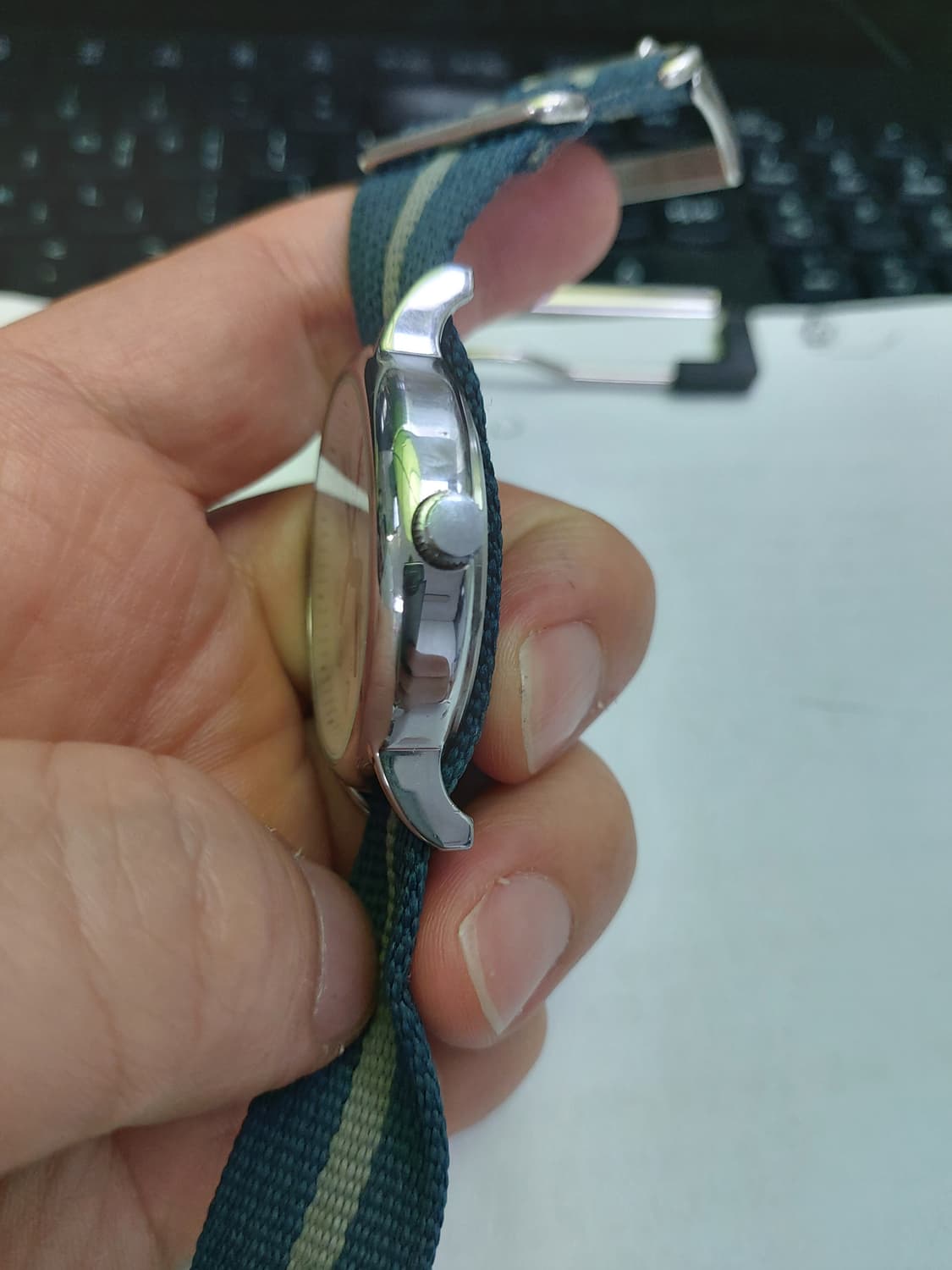 타이맥스 시계 흰색 나토밴드 상품이미지2