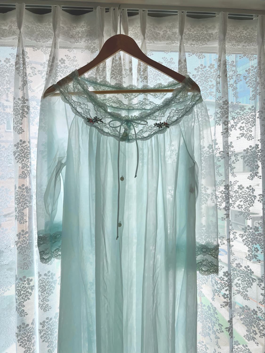 민트 레이스 맥시 나이트드레스 상품이미지10