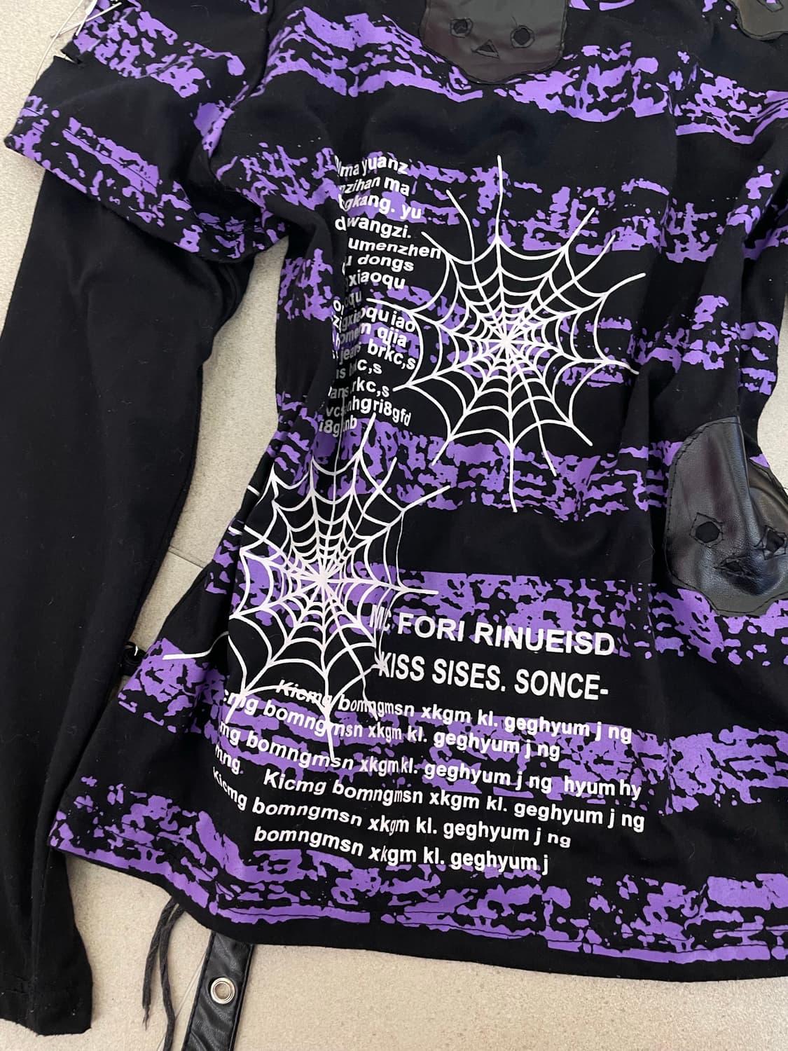 퍼플 스트라이프 펑크 롱슬리브 상품이미지9