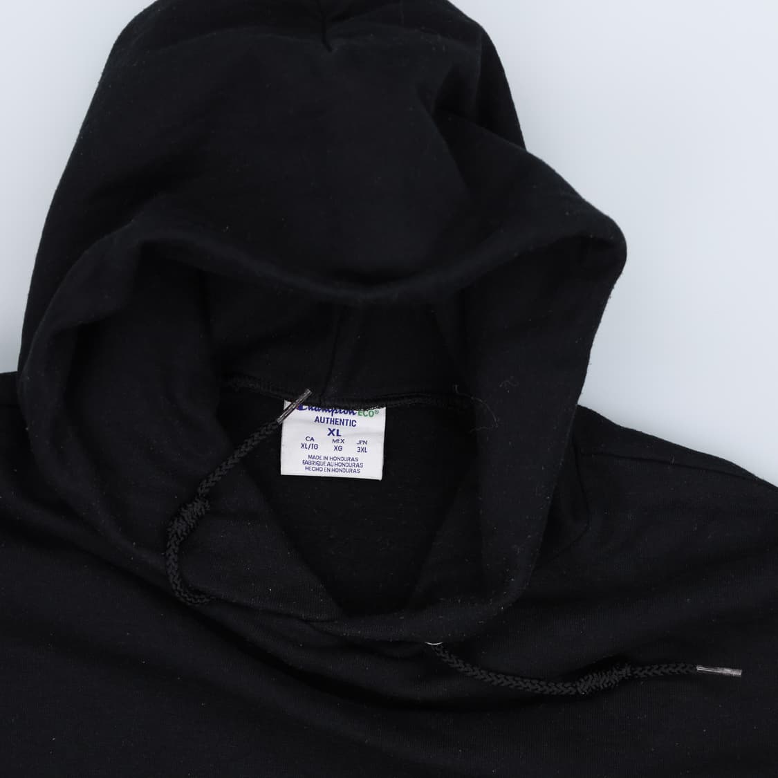 [XL] 챔피온 블랙 후드티셔츠 1231H1 상품이미지3