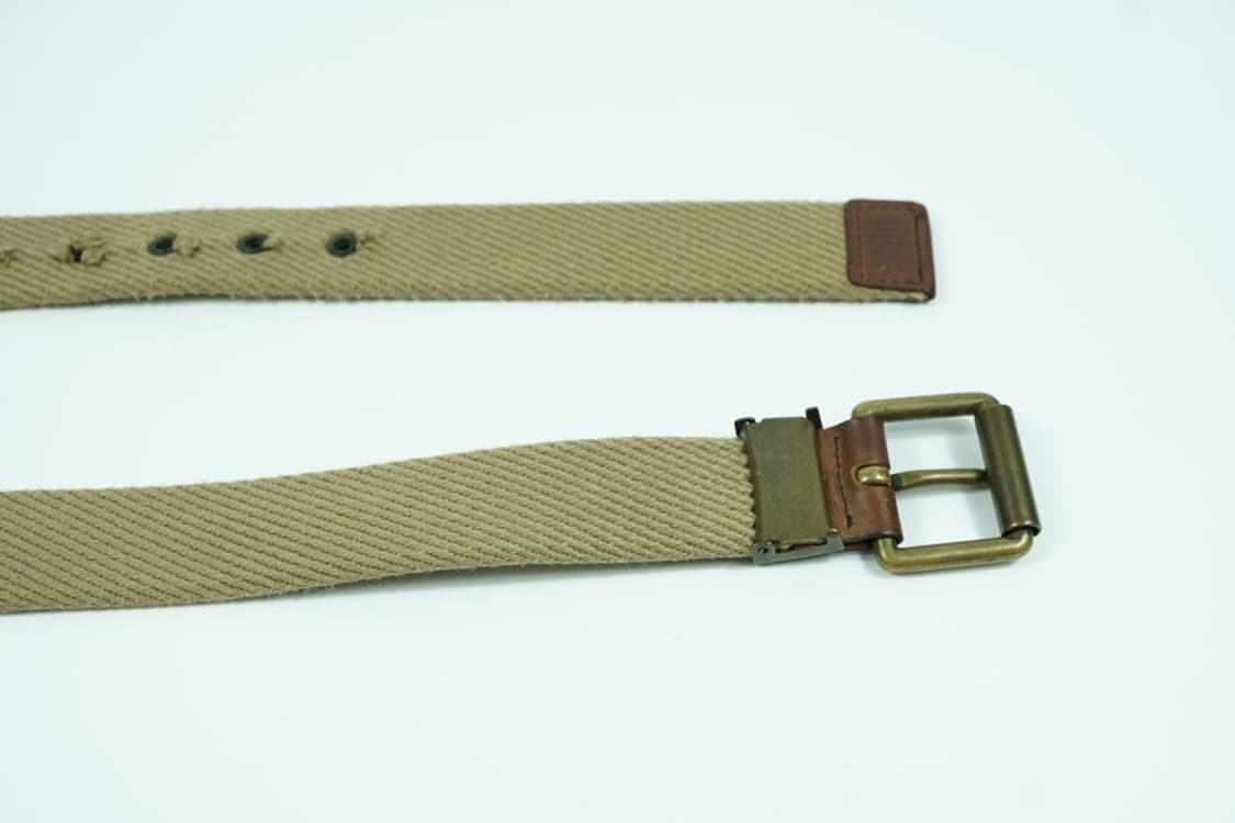 빈티지 아메카지 무드 배색 스트라이프 캔버스 웨빙 벨트 상품이미지6