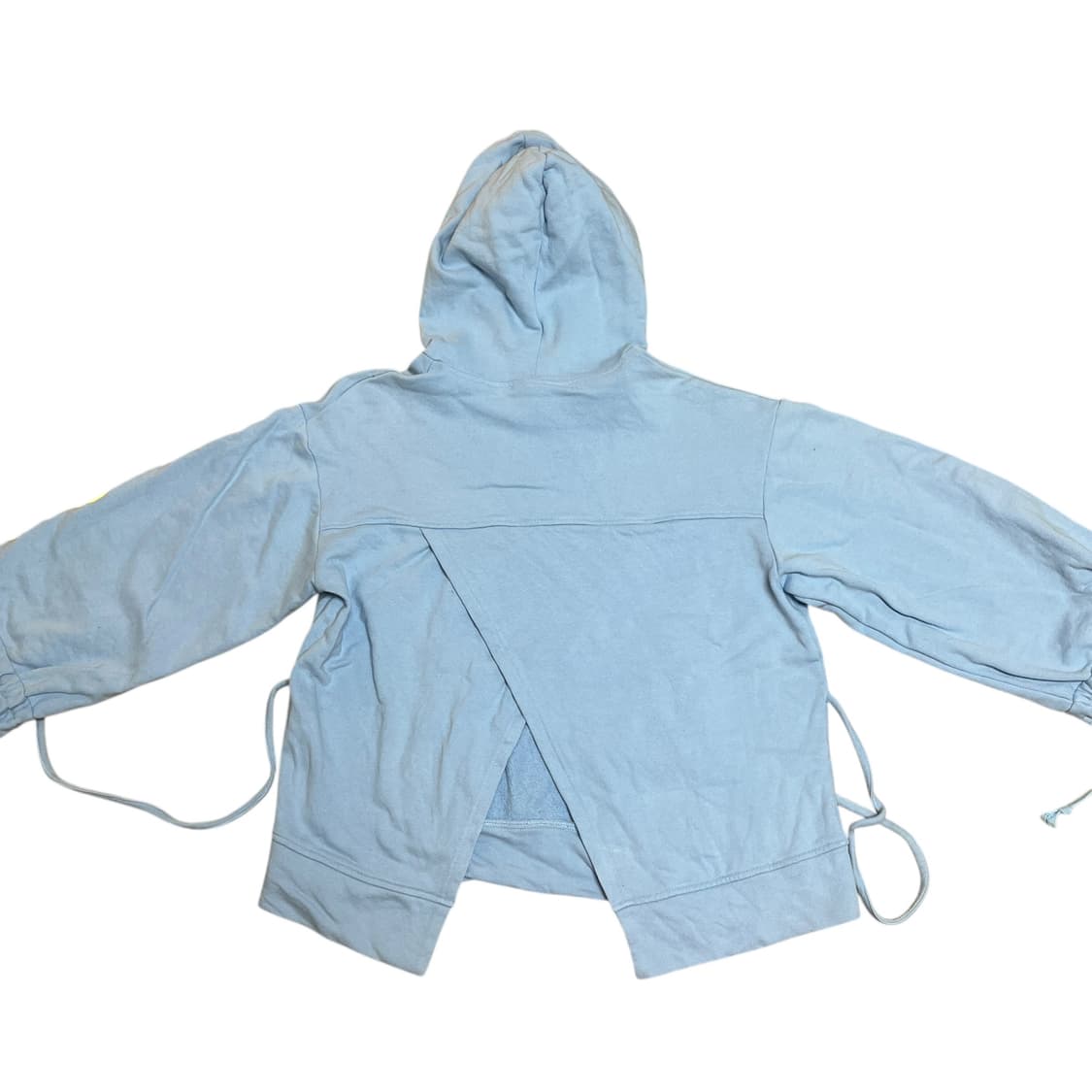 EYEEYE 백슬릿 후드 티셔츠 스카이블류 상품이미지4