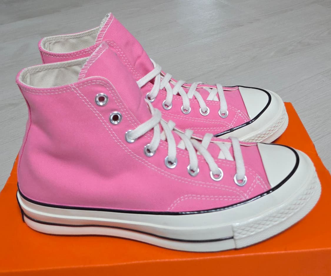 컨버스 척70 하이 빈티지 캔버스 핑크 상품이미지4