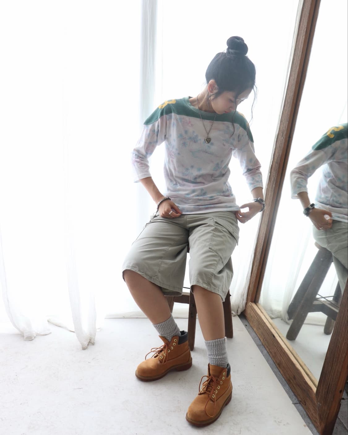 [Kapital] Green Yoke Football T-Shirt 상품이미지4