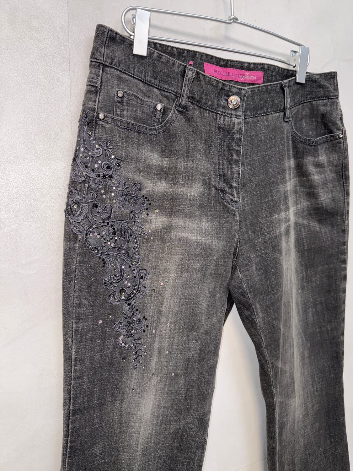 Washing black denim oriental bootscut pt 상품이미지2