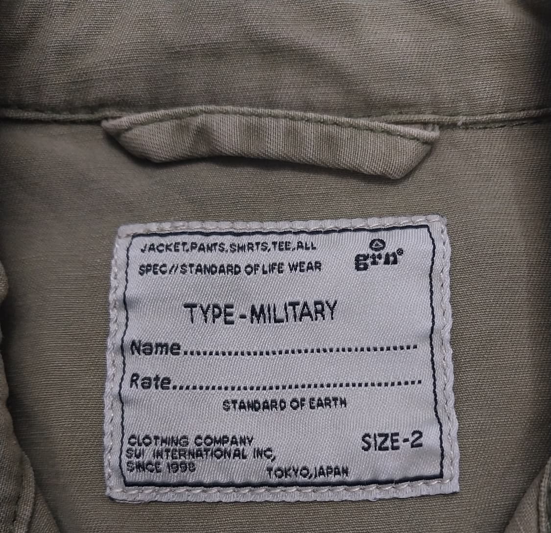 grn U.S.ARMY 야상 셔츠 2사이즈 (95-98) 상품이미지3