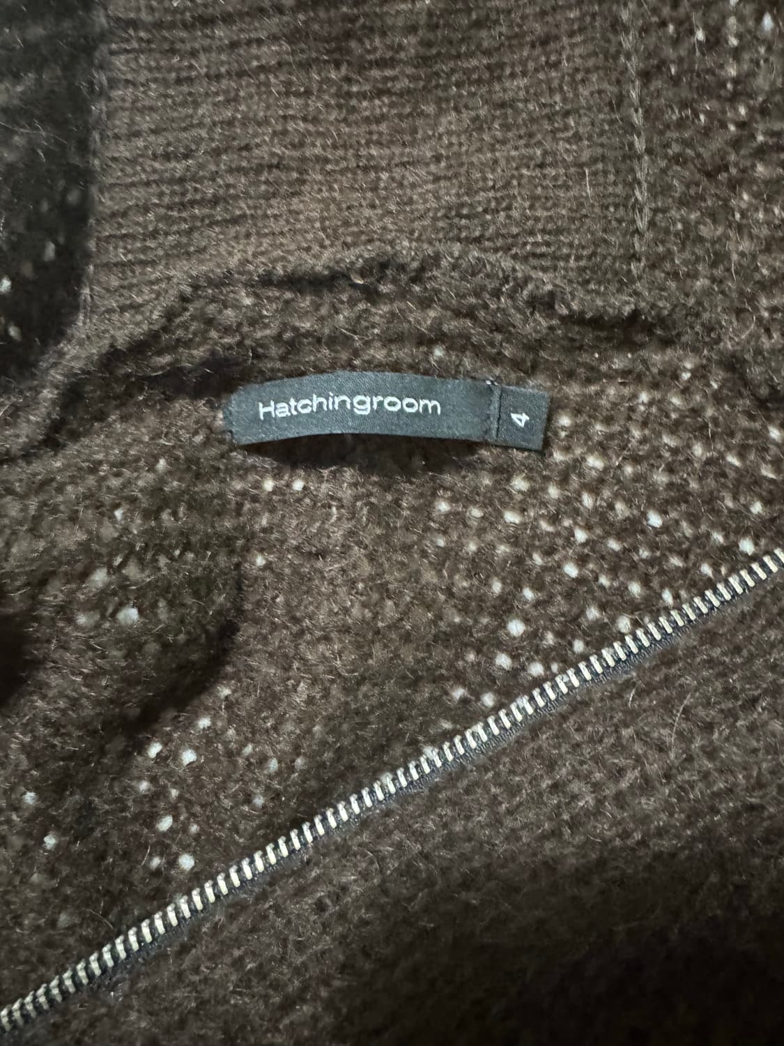 해칭룸 모헤어 니트 후드집업 4 상품이미지2